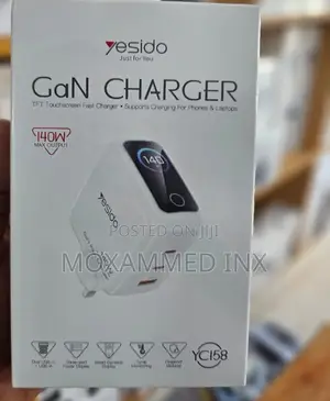 Yc158 Yesido 140watts Gan Charger Tripple Port 2xusbc and 1xusba