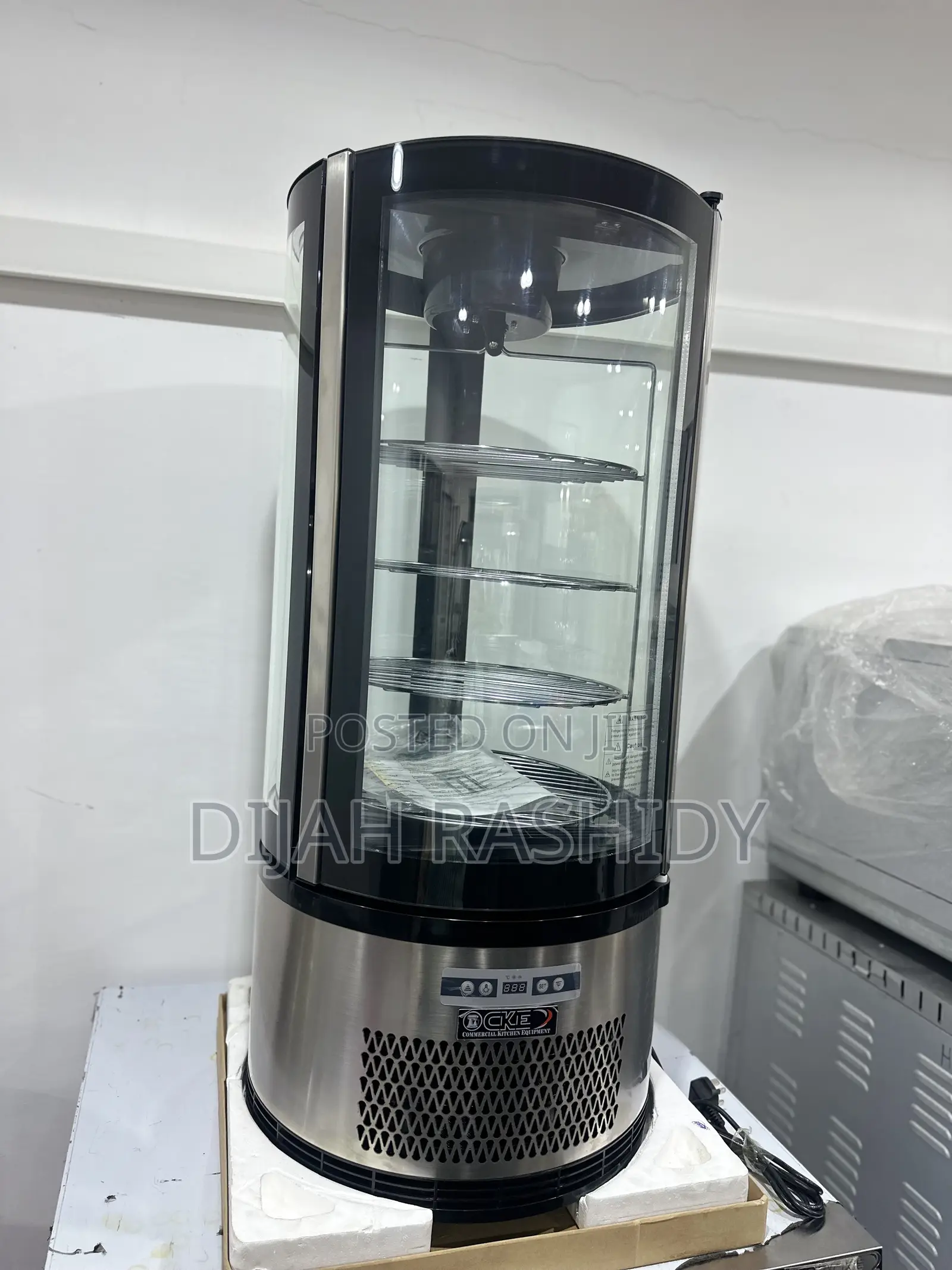 Vertical Rotating Cake Showcase Display