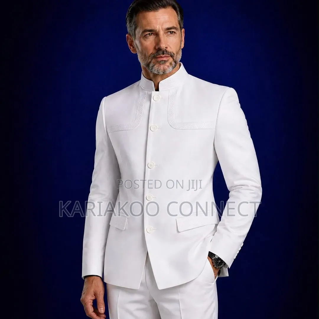 New White Corduroy Suit