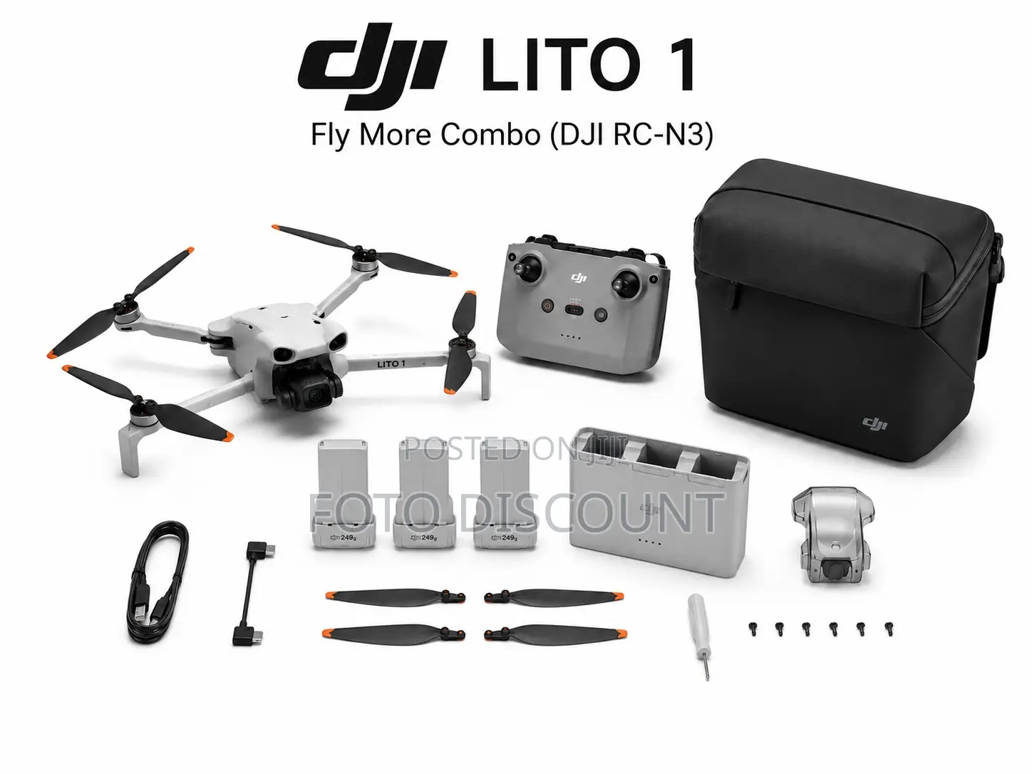 Dji Lito 1 Fly More Combo (Dji Rc-N3)