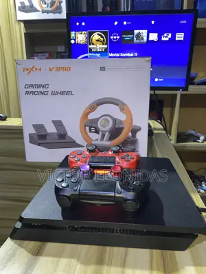 Seti Ya Ps4 Slim Na Racing Wheel Mpya