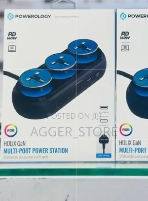 Powerology Holix Gan Multi-Port Power Station 140w Power Delivery