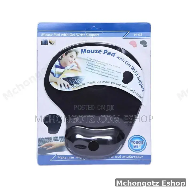 Ergonomic Mouse Pad With Gel Wrist Support