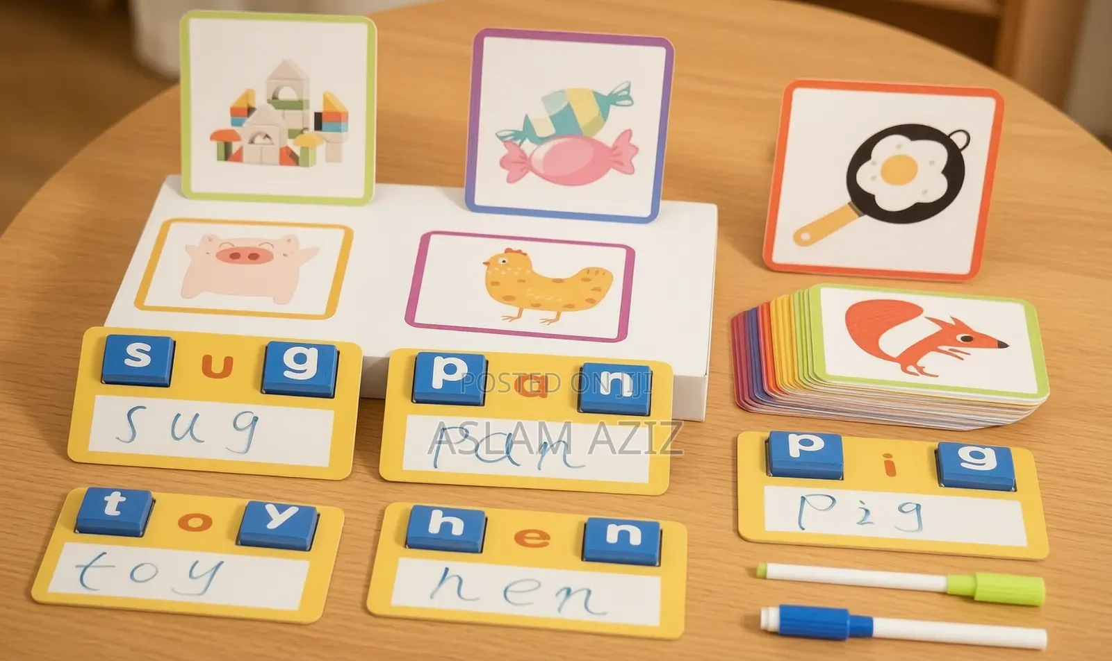 Cvc Phonic Flashcards For Kids