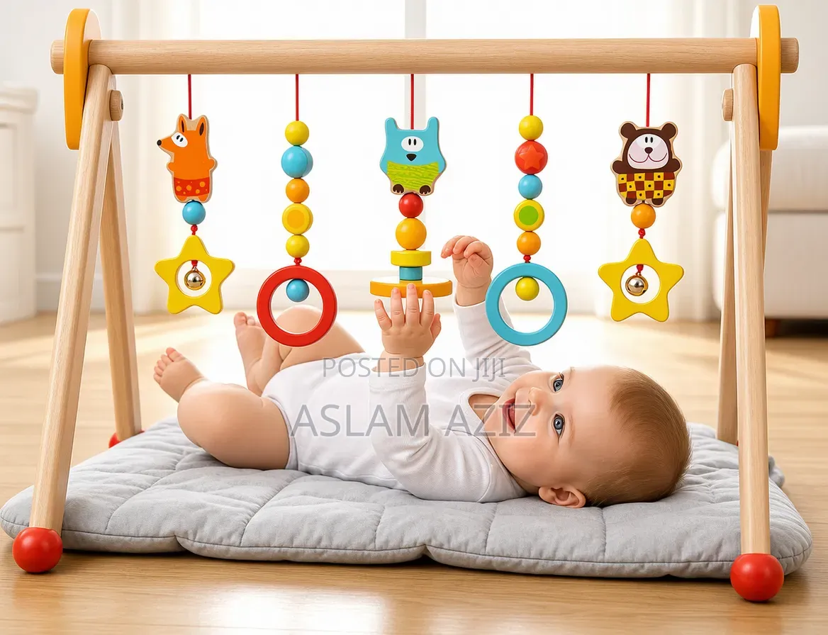 Wooden Activity Pull Gym for Kids