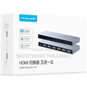 Mindpure 5x1 Hdmi Switcher for Seamless Streaming and Gaming