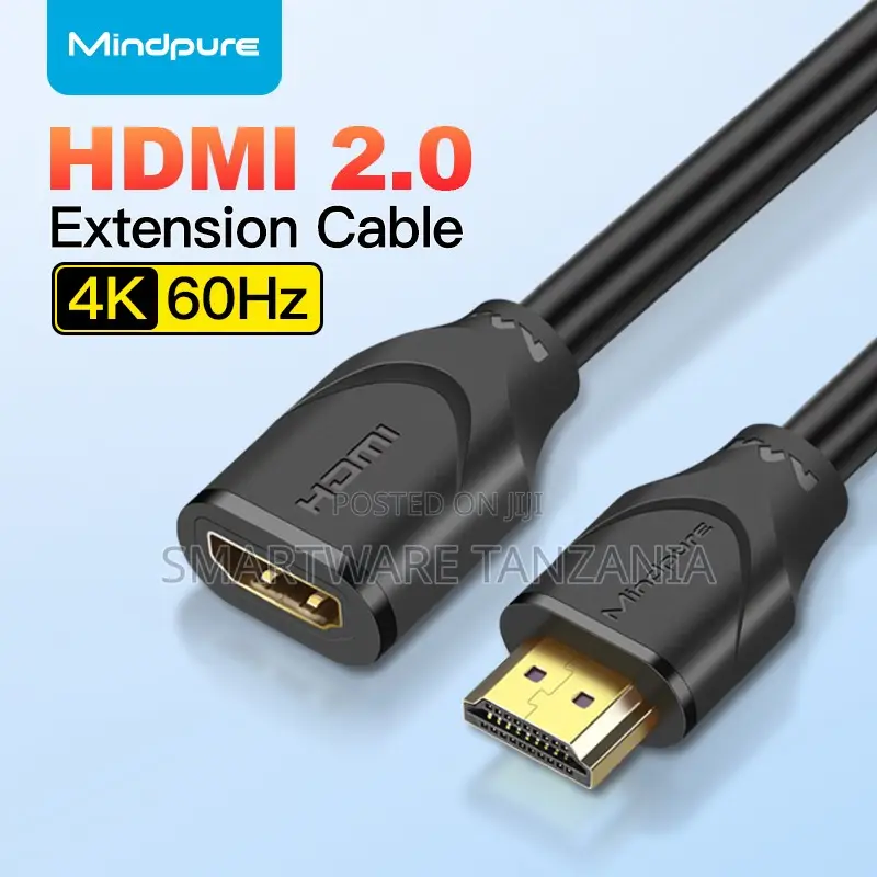 Mindpure Hdmi 2.0 Extension Cable Male to Female, High Speed 18gbps