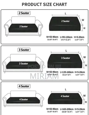 Shein Non-Slip Sofa Cushion Covers for 1, 2 3 Seater Sofas
