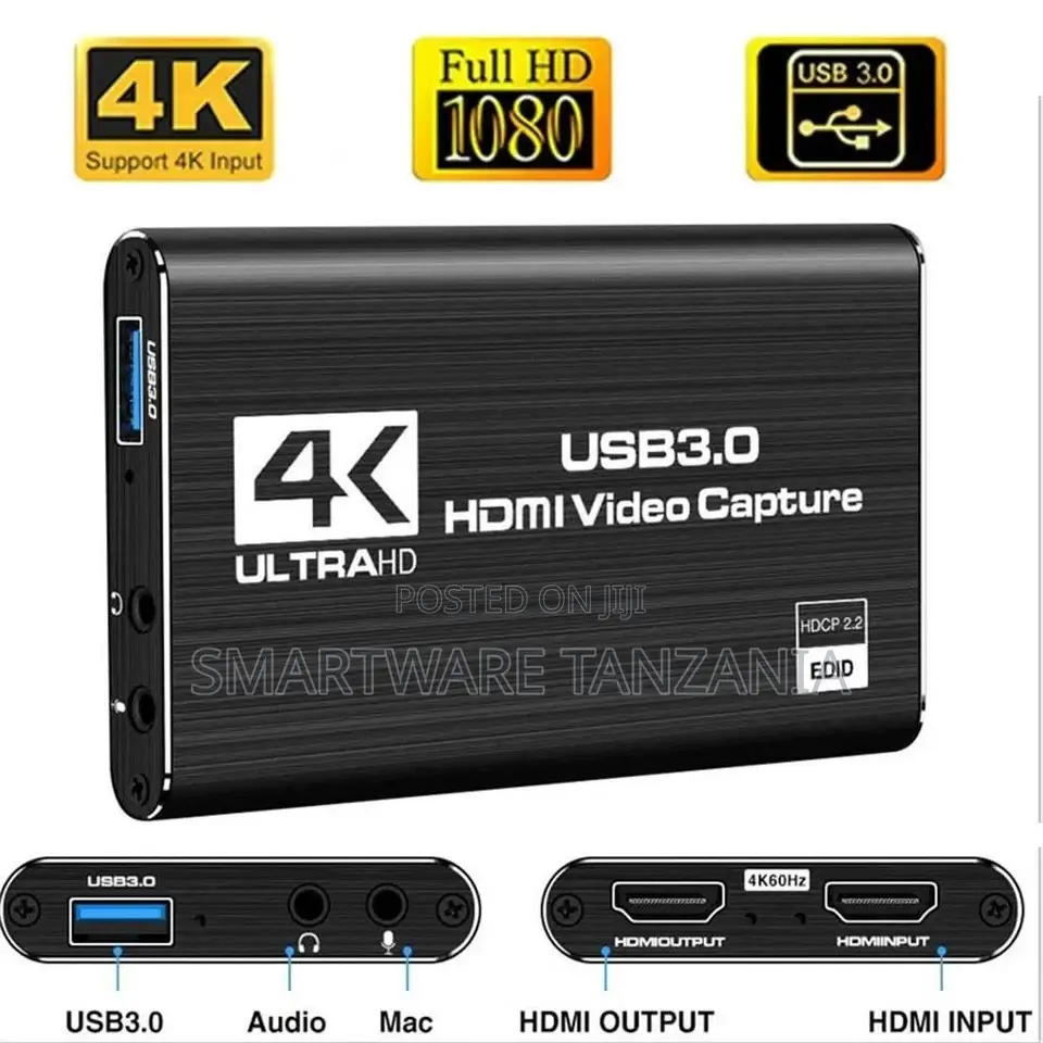 Usb3.0 to Hdmi Video Capture Card Full Hd 1080p Adapter Box Set