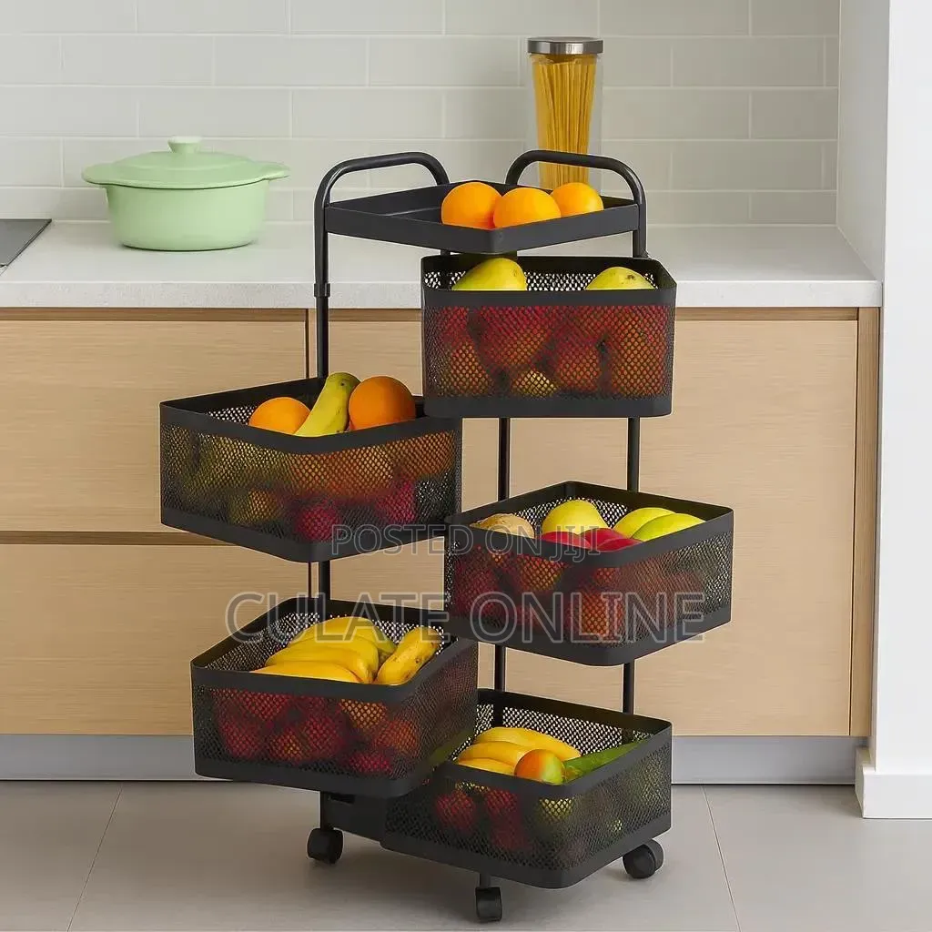 5 Layers Kitchen Organizer With Wheels