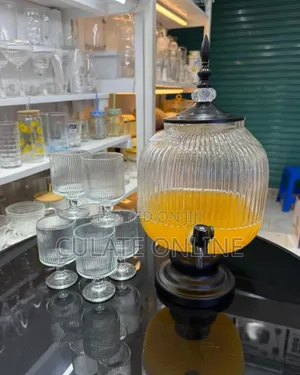 5ltrs Glass Decanter With 6 Glasses