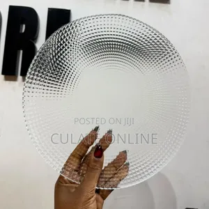 6pcs Classic Glass Dinner Plates