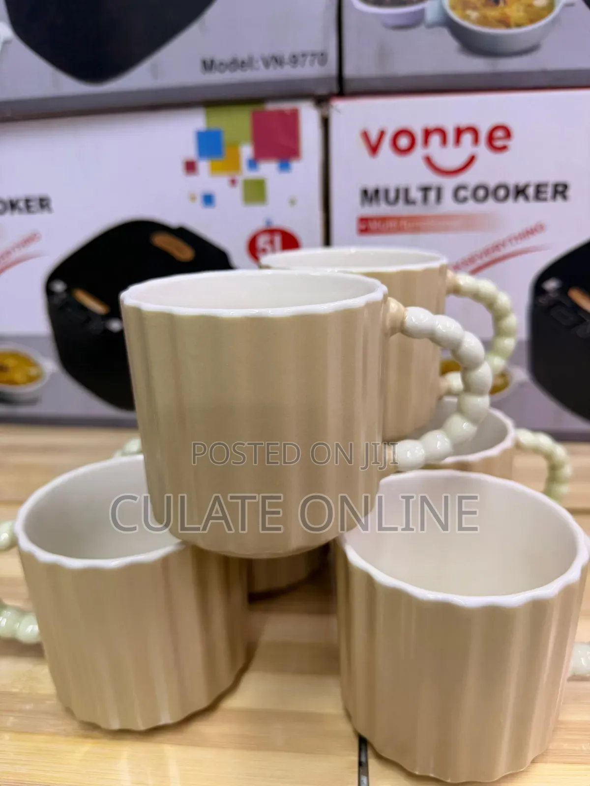 6pcs Classic Clay Cups Set
