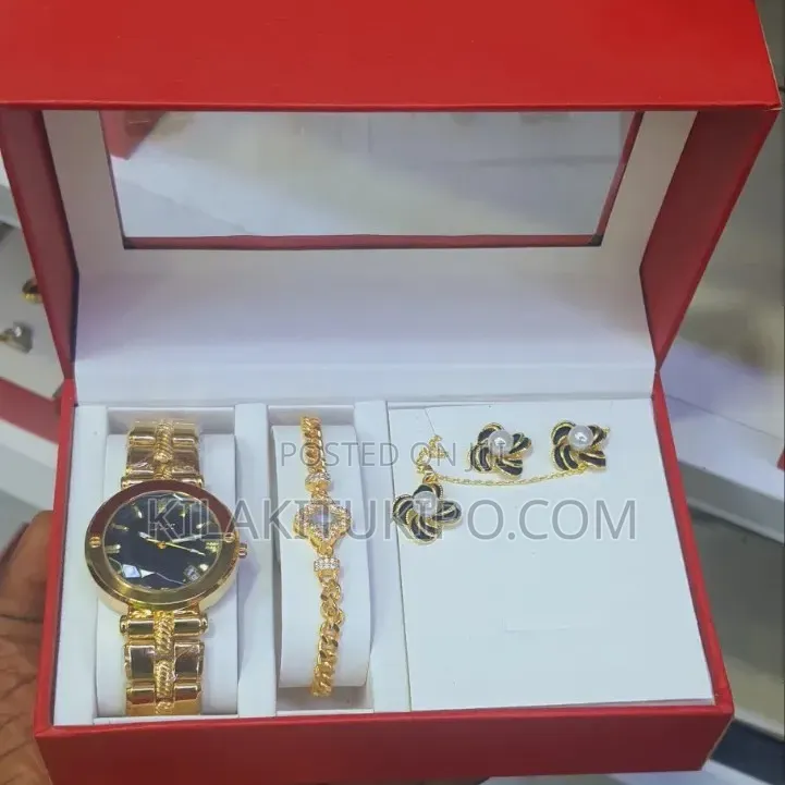 Dior-Watch, Bracelet, Necklace, Ring ,Ear Ring 5 in 1