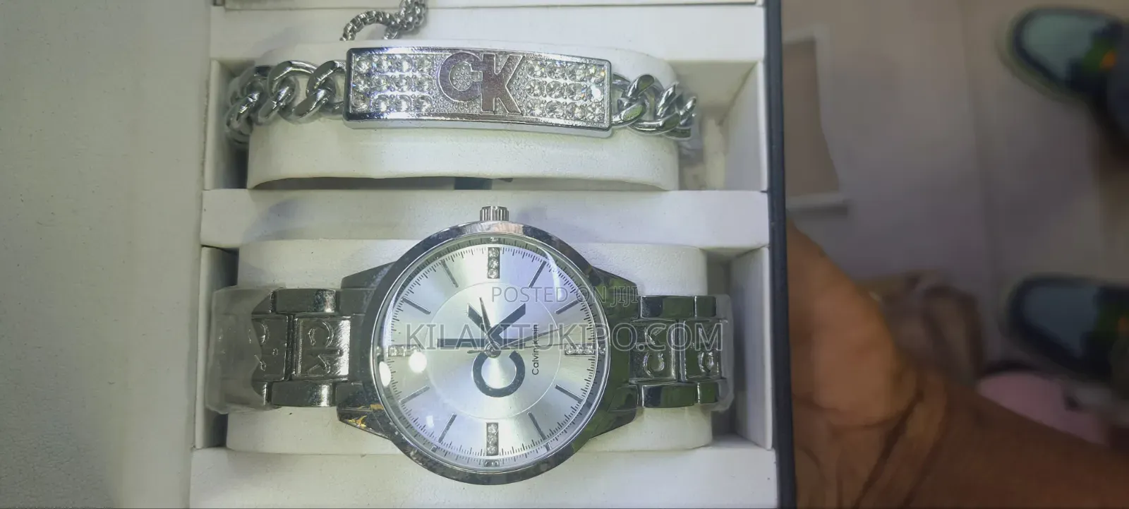 Calvin Klein 5 in 1-Watch,Bracelet, Necklace, Ring, Ear Ring