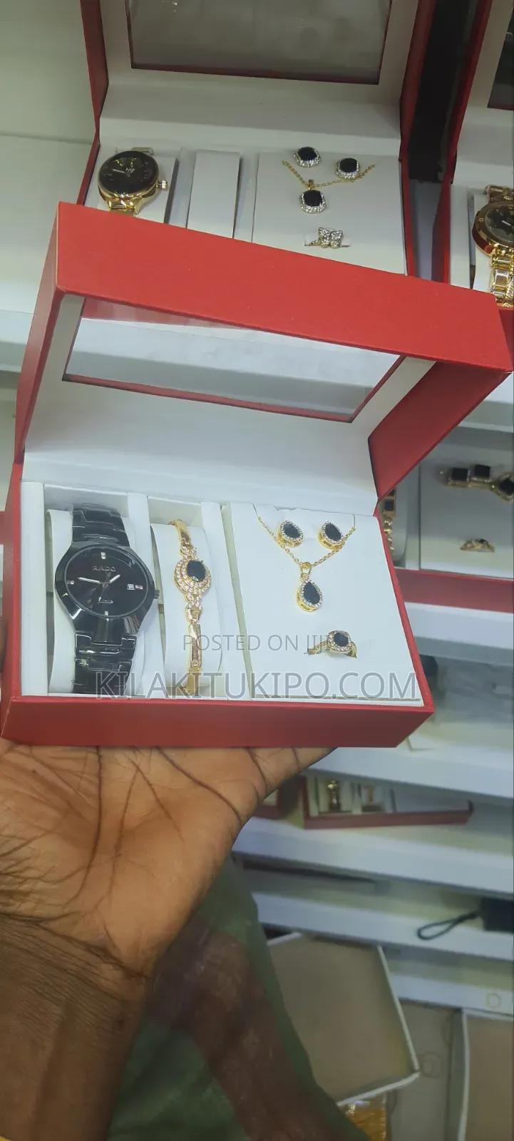 Rado-Watch,Bracelet, Necklace, Ring, Ear Ring 5 in 1