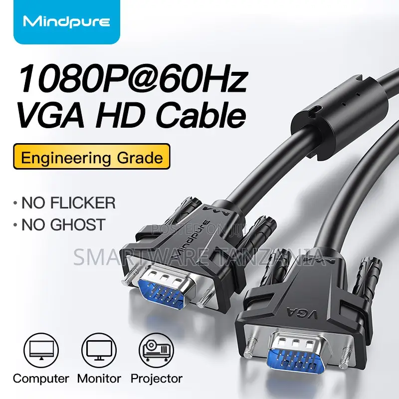 High-Quality 1080p at 60hz Vga Hd Cable for Computers and Projectors