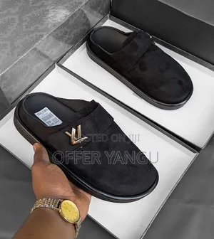 Lv Easy Mules Suede
