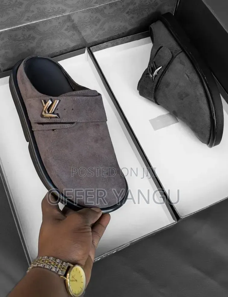 Lv Easy Mules Suede