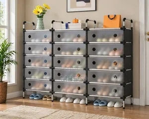 6-layers Tripple Row Design Shoe Rack* Dimensions:120*28*110cm