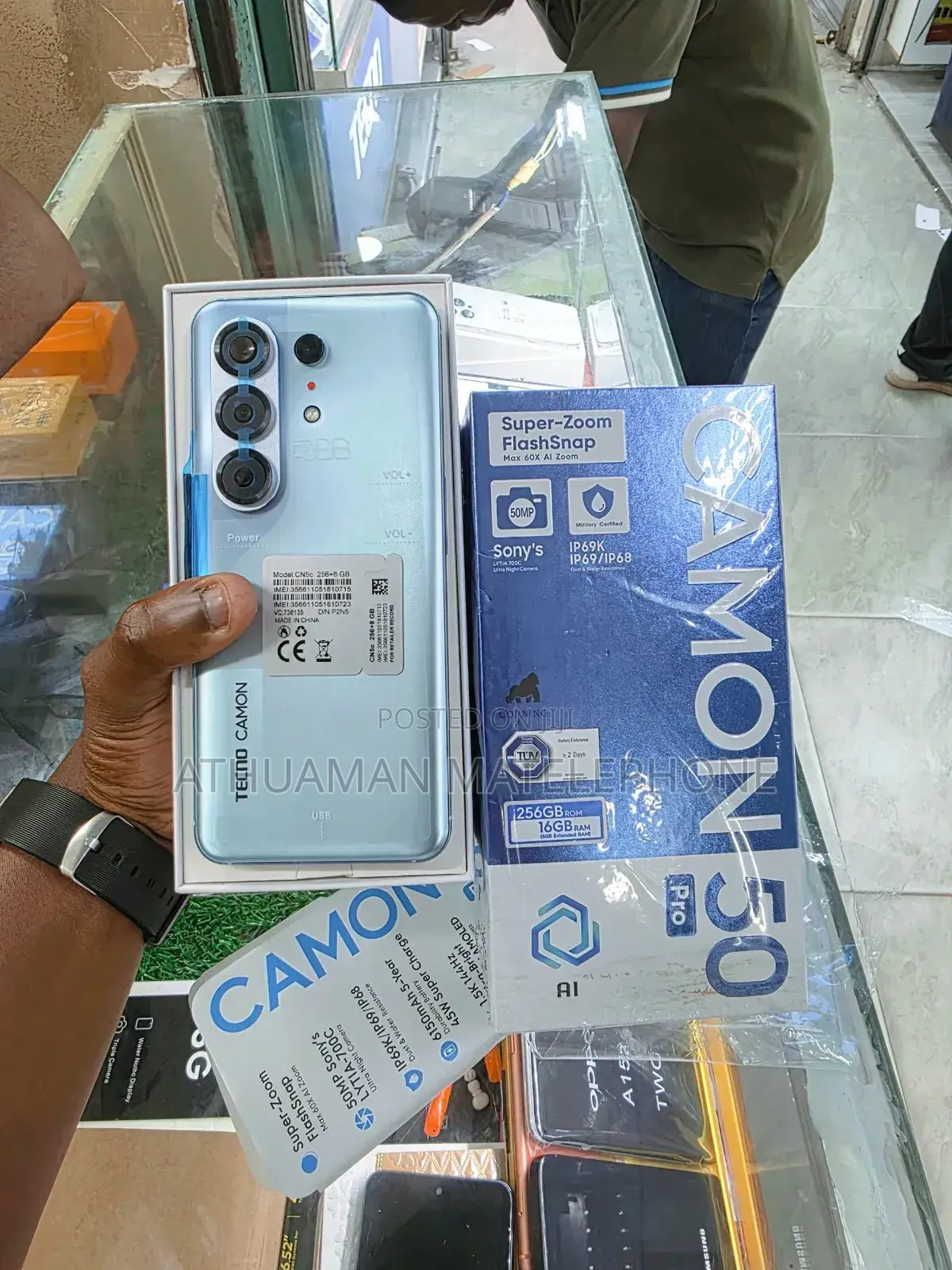 New Tecno Camon 50 Pro 256 GB Blue