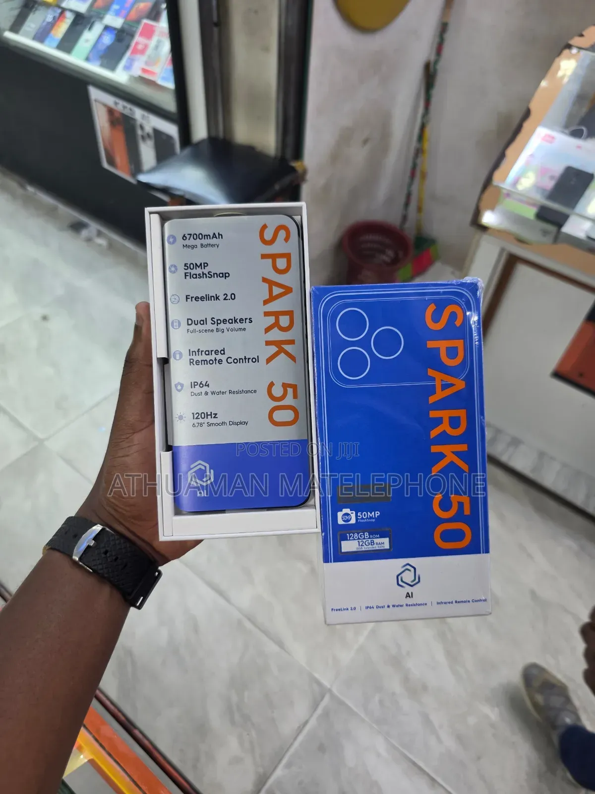 New Tecno Spark 50 128 GB Gray