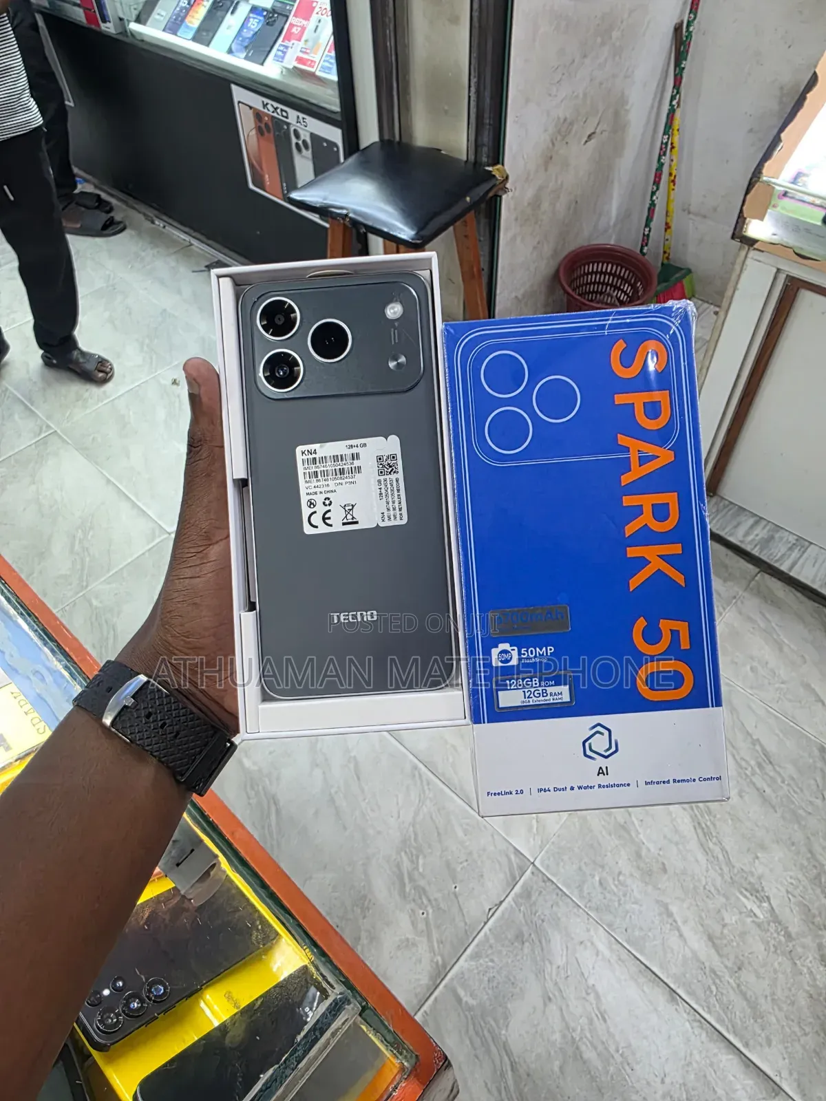 New Tecno Spark 50 128 GB Gray