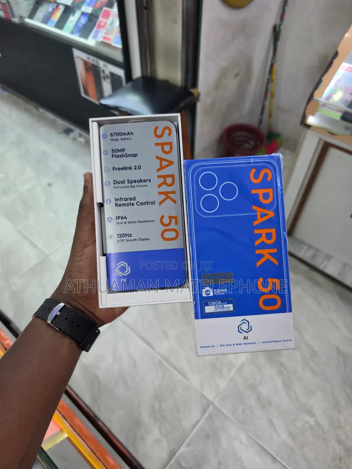New Tecno Spark 50 128 GB Gray