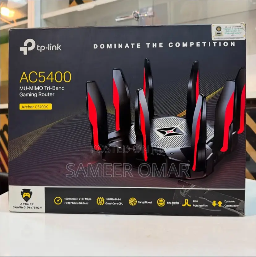 Tp-Link Archer C5400x (Ac5400 Mu-Mimo) Tri-Band Gaming Router