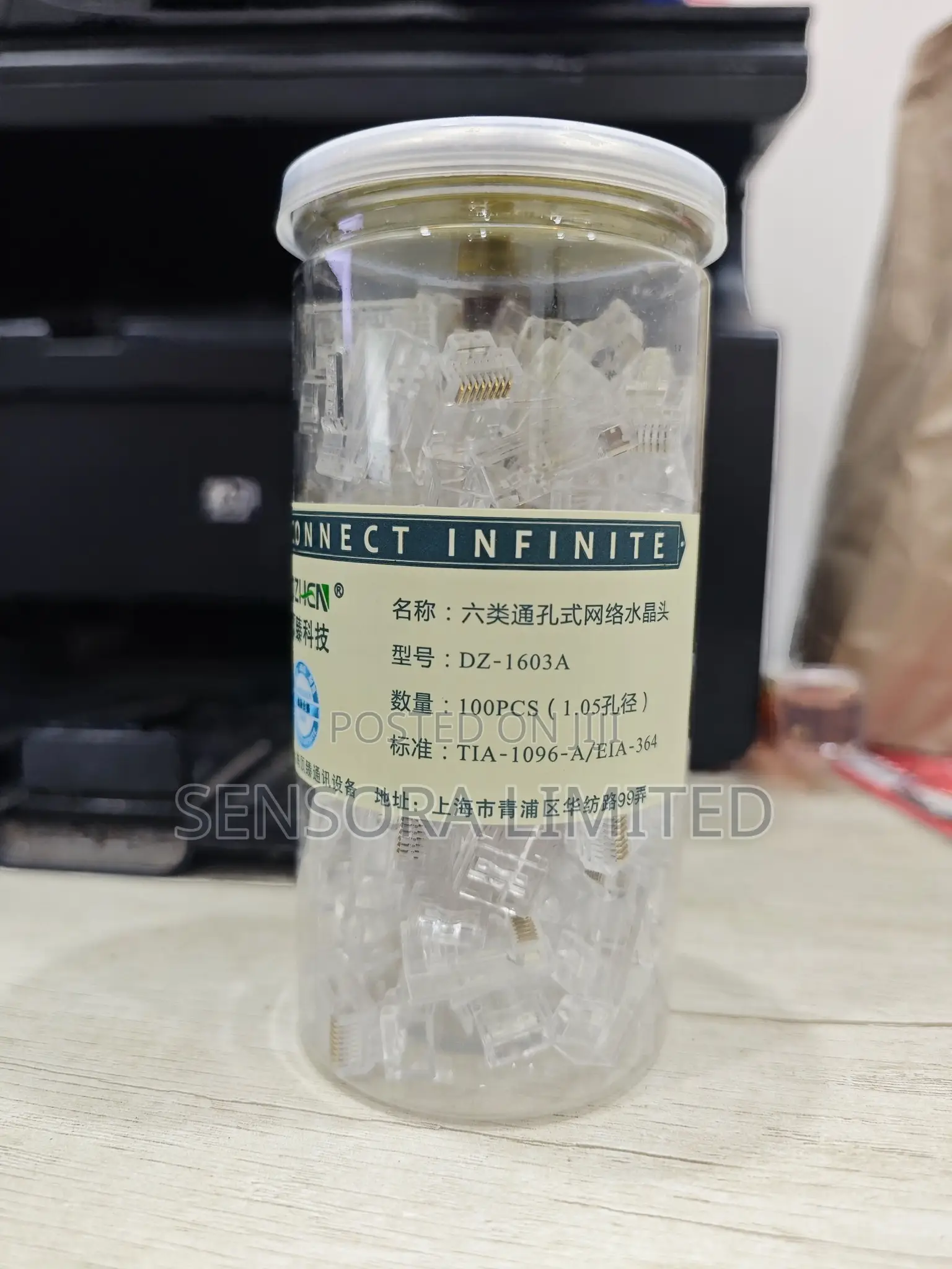 Rj45 Passthrough Connectors - 100pcs