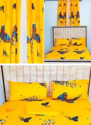 Bedsheet and Curtain Set