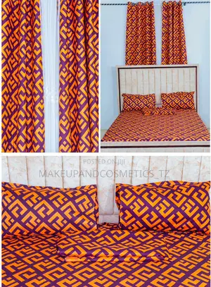 Bedsheet and Curtain Set