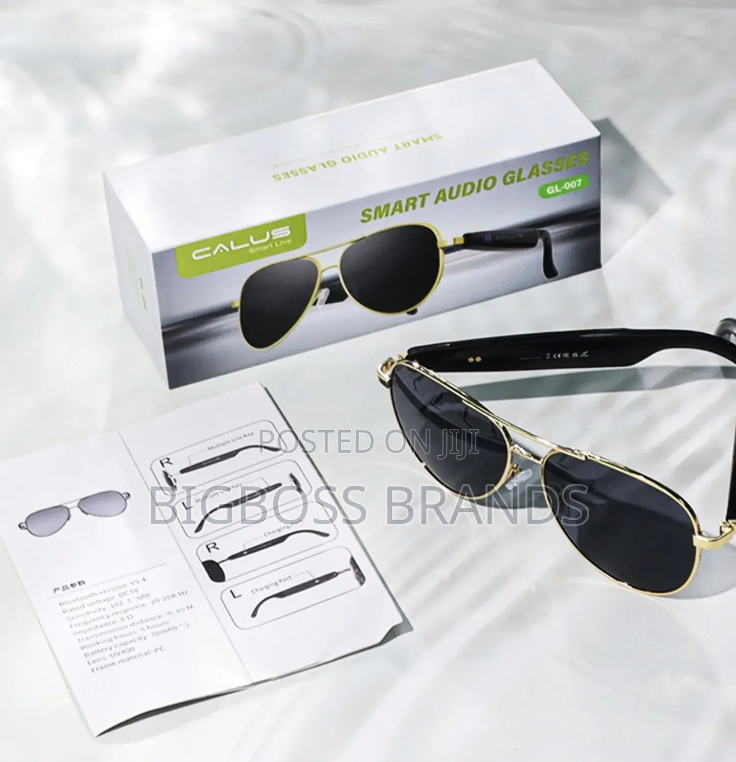 Calus Smart Audio Glasses Gl-007 Bluetooth And Rechargeable