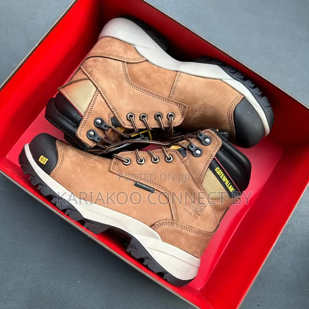 Cat Waterproof Steel Toe Safety Boots!