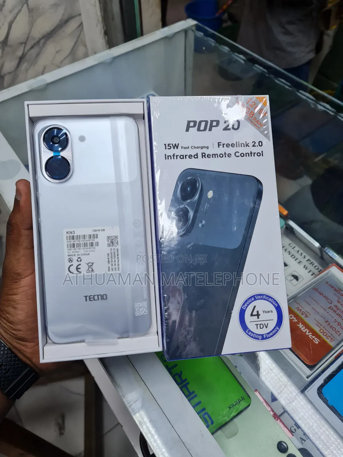 New Tecno Pop 20 128 GB White