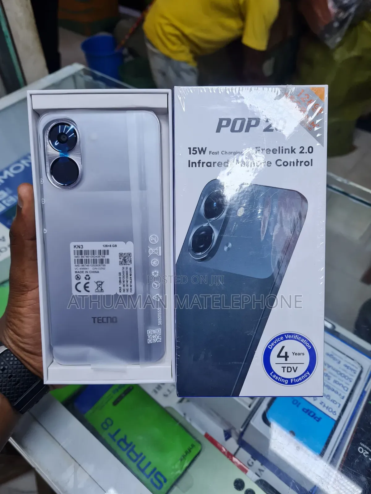 New Tecno Pop 20 128 GB White