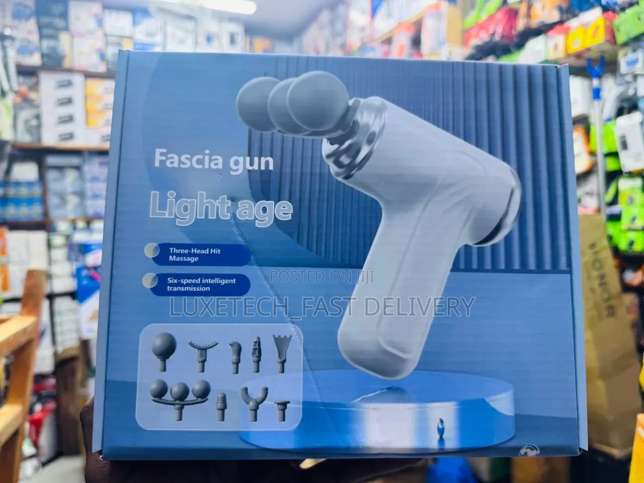 Light Age Fascia Gun Triple-Head for Deeper Massage Coverage