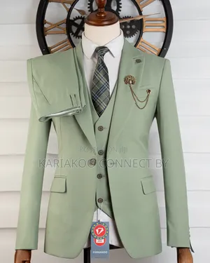 Mint Green 3-Piece Luxury Suit