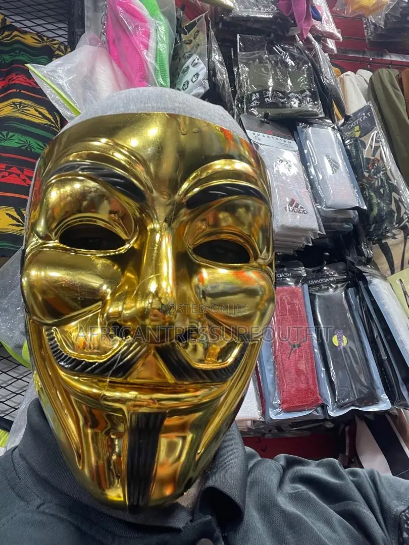 Vendetta Mask Party Plastic Costume Available