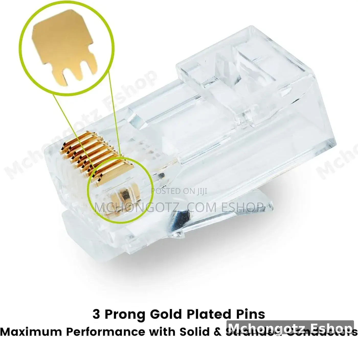 Rj45 Cat5e Pass Through Connectors