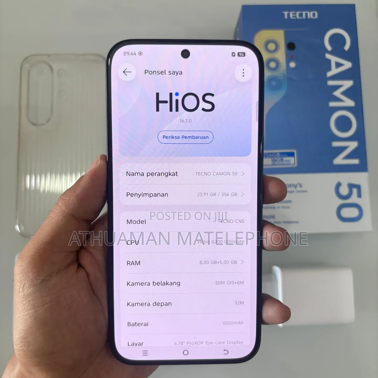 New Tecno Camon 50 256 GB Black