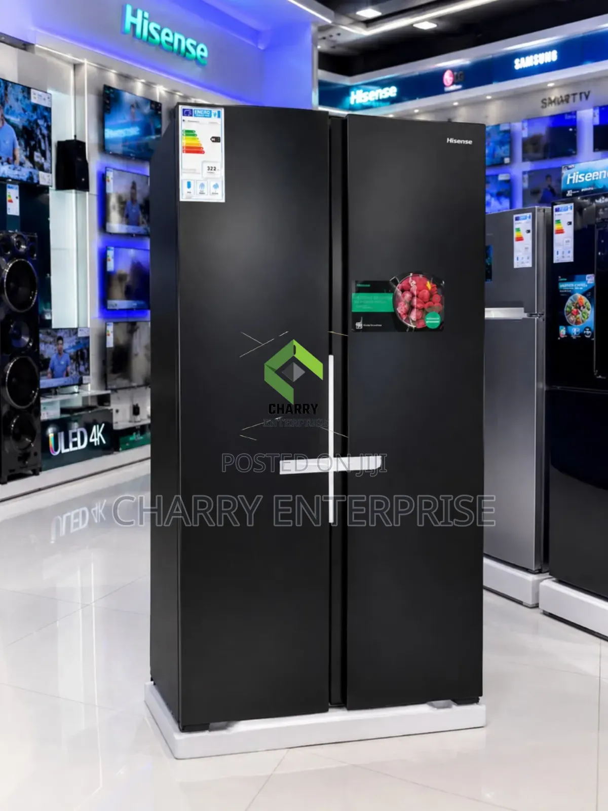 *Hisense Side by Side Refrigerator Fridge Total No Frost 
428 Liter