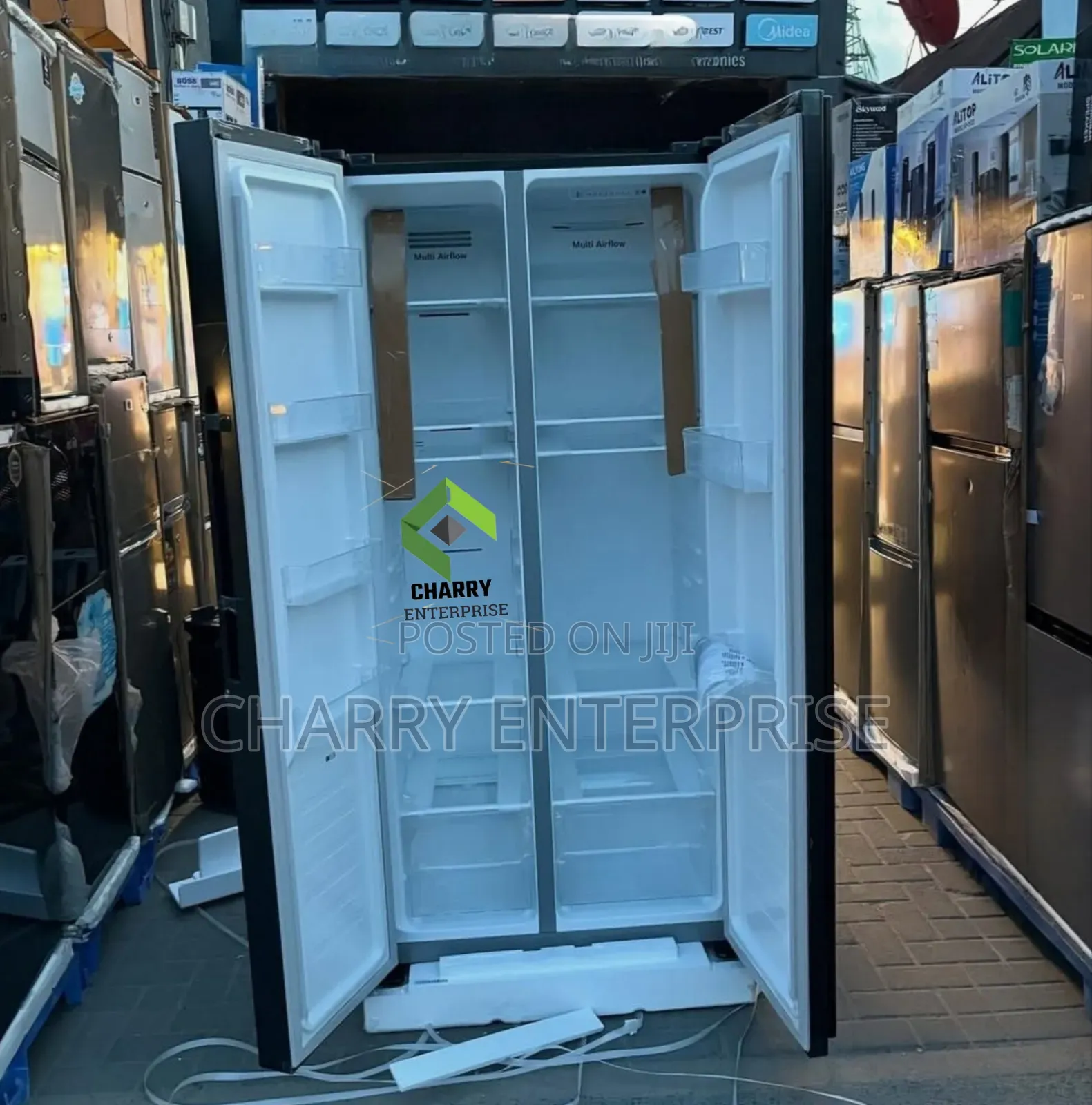 *Hisense Side by Side Refrigerator Fridge Total No Frost 
428 Liter