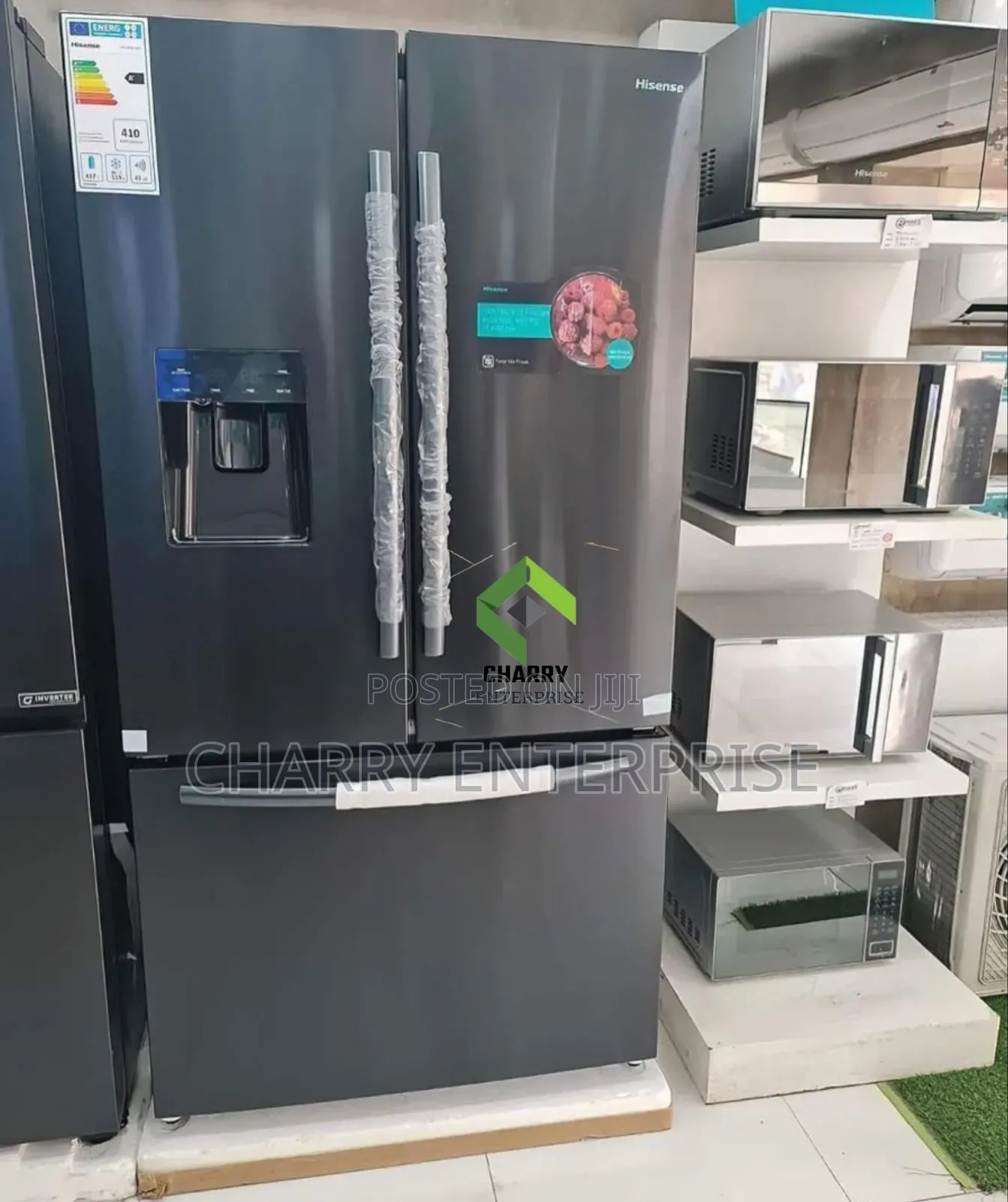 Hisense French Door Refrigerator/ Fridge H760fsb-Wd With 575l