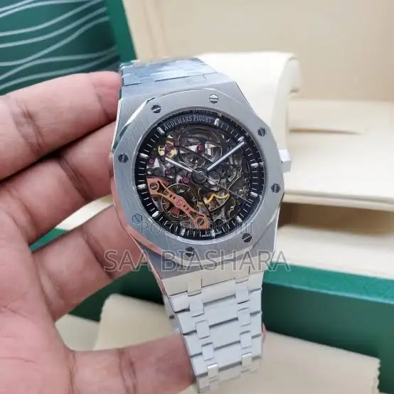 Audemars Piguet Ap Original Automatic Watch Silver and Black