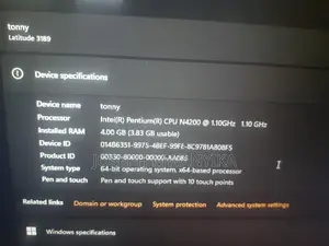 Laptop Dell Latitude 3189 4GB Intel Pentium SSD 128GB