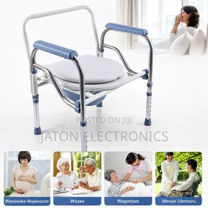 Adjustable Stainless Steel Commode Chair