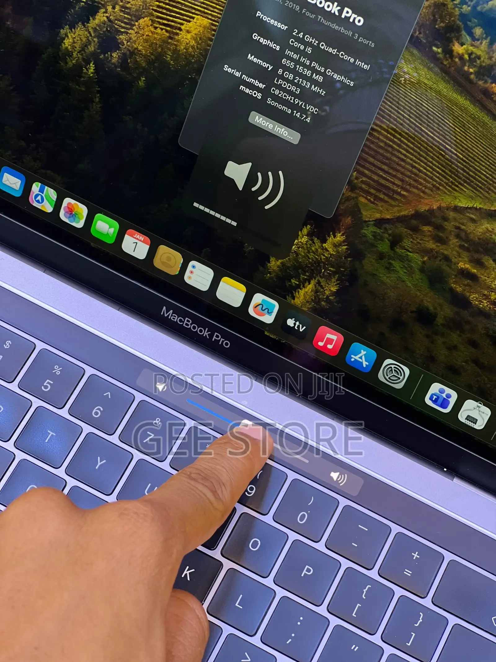 Laptop Apple MacBook Pro 2019 8GB Intel Core i5 SSD 500GB