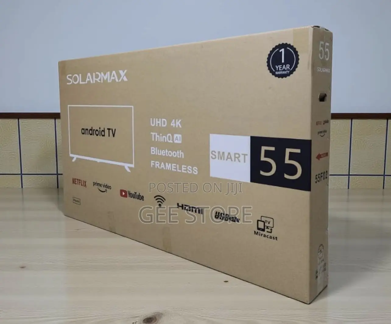 Solarmax Smart Frameless Android Tv Inch 55