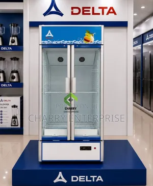 Commercial Delta Showcase Fridge 2doors Display Beverage Cooler 560l